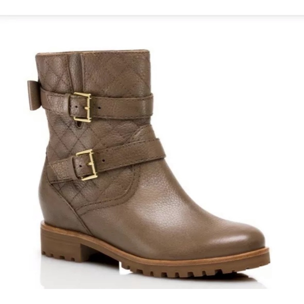 Kate Spade Samara Quilted Leather Motorcycle Boots